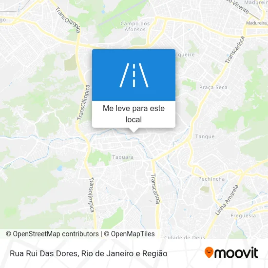 Rua Rui Das Dores mapa
