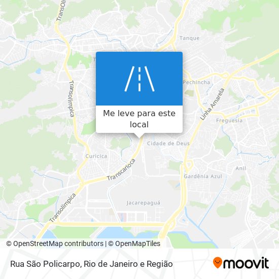 Rua São Policarpo mapa