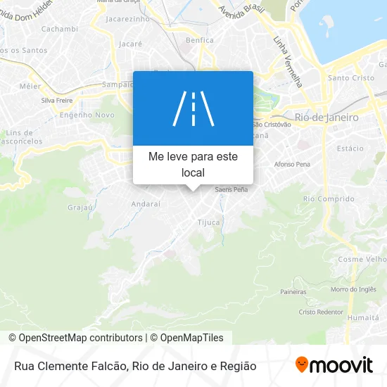 Rua Clemente Falcão mapa