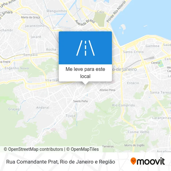 Rua Comandante Prat mapa
