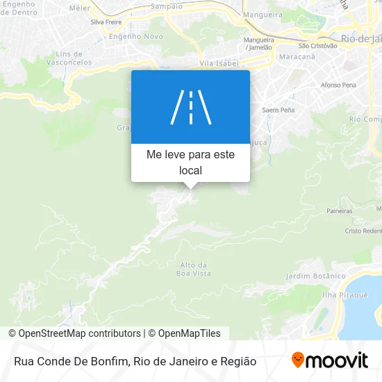 Rua Conde De Bonfim mapa