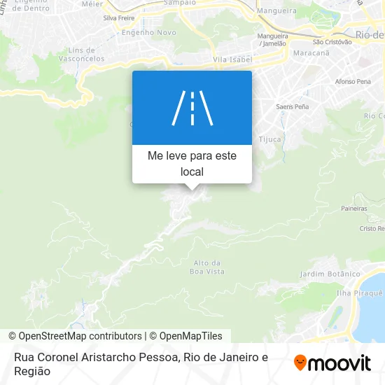 Rua Coronel Aristarcho Pessoa mapa