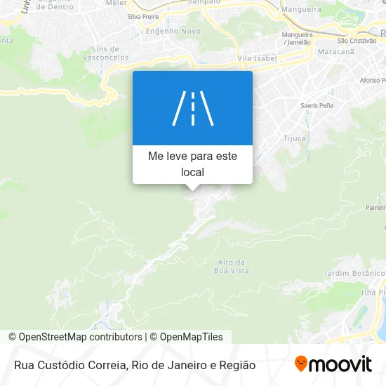 Rua Custódio Correia mapa