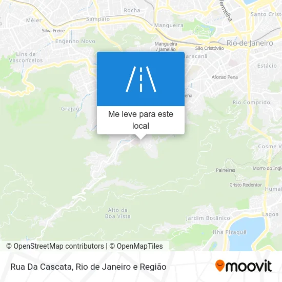 Rua Da Cascata mapa