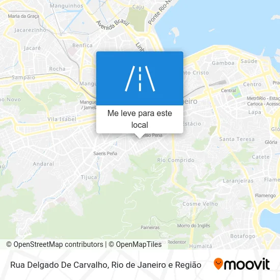 Rua Delgado De Carvalho mapa
