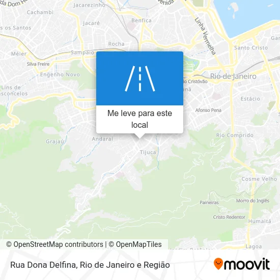 Rua Dona Delfina mapa