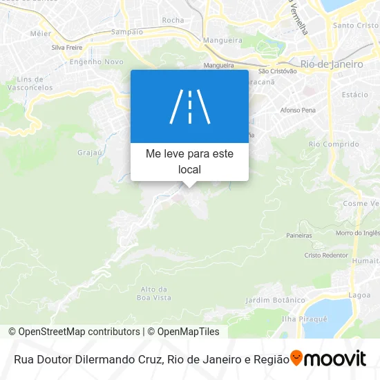 Rua Doutor Dilermando Cruz mapa