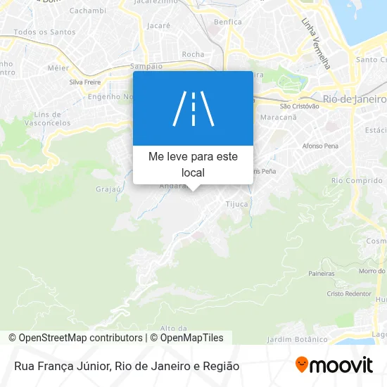 Rua França Júnior mapa
