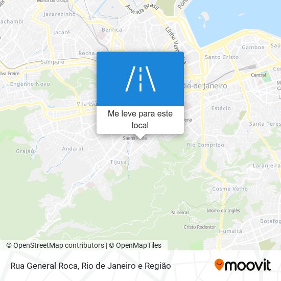 Rua General Roca mapa