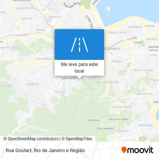 Rua Goulart mapa