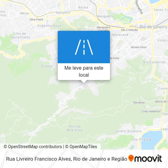 Rua Livreiro Francisco Alves mapa