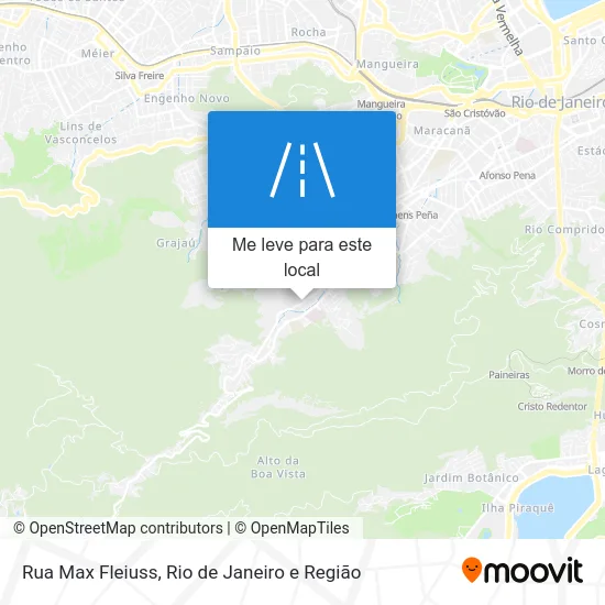 Rua Max Fleiuss mapa