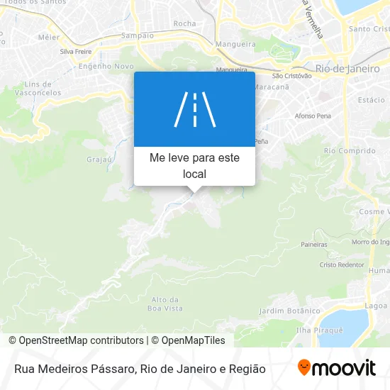 Rua Medeiros Pássaro mapa