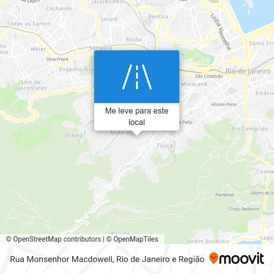 Rua Monsenhor Macdowell mapa