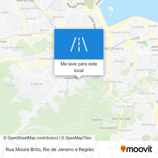 Rua Moura Brito mapa