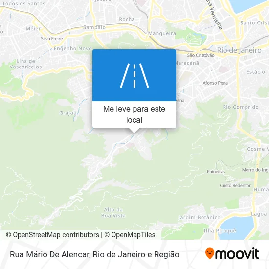 Rua Mário De Alencar mapa