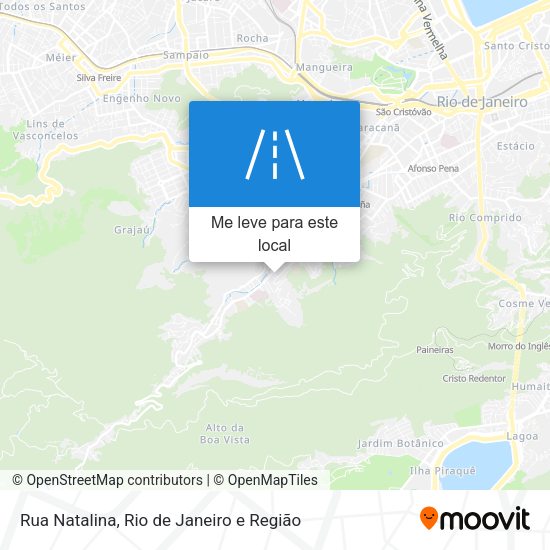 Rua Natalina mapa