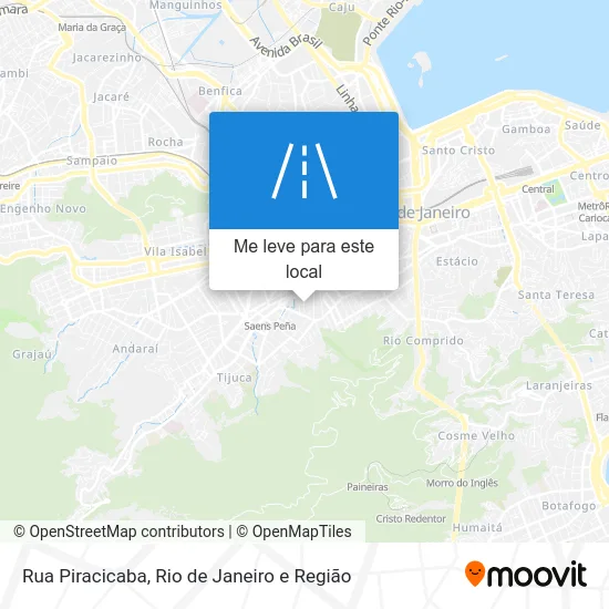 Rua Piracicaba mapa