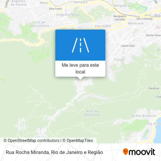 Rua Rocha Miranda mapa