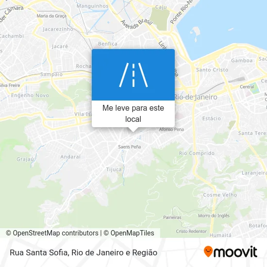 Rua Santa Sofia mapa