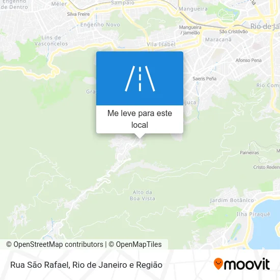 Rua São Rafael mapa
