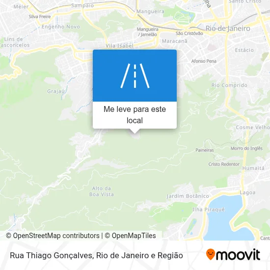 Rua Thiago Gonçalves mapa