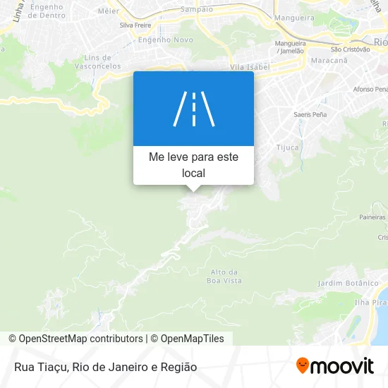 Rua Tiaçu mapa