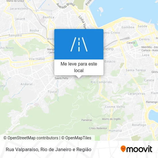 Rua Valparaíso mapa