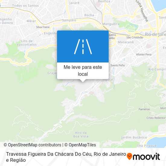 Travessa Figueira Da Chácara Do Céu mapa