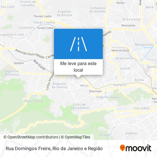 Rua Domingos Freire mapa