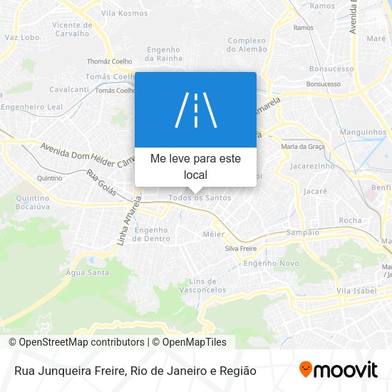 Rua Junqueira Freire mapa