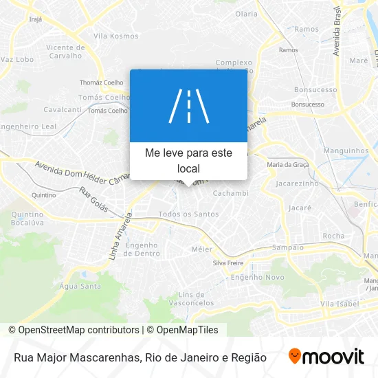 Rua Major Mascarenhas mapa