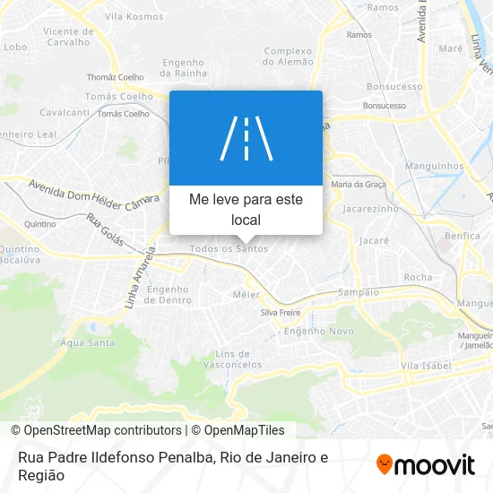 Rua Padre Ildefonso Penalba mapa