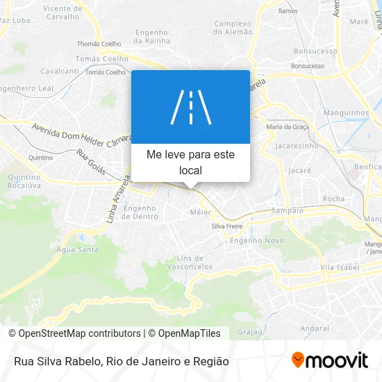 Rua Silva Rabelo mapa