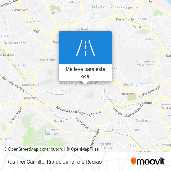 Rua Frei Camillo mapa