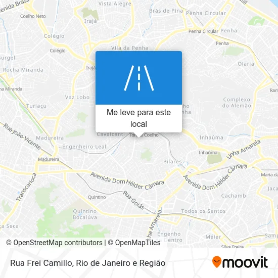Rua Frei Camillo mapa