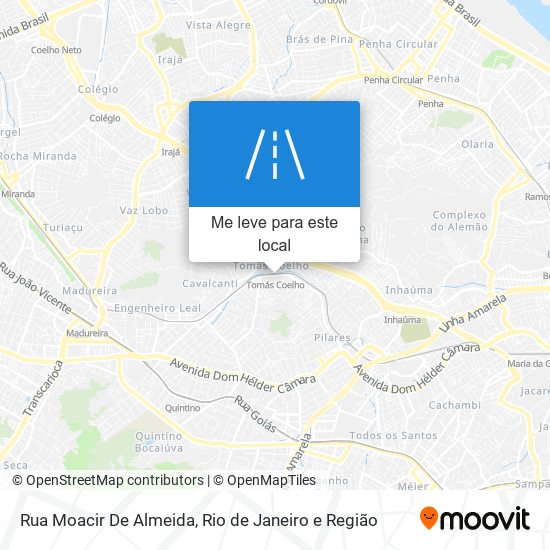 Rua Moacir De Almeida mapa