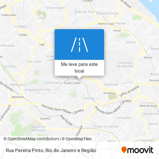 Rua Pereira Pinto mapa