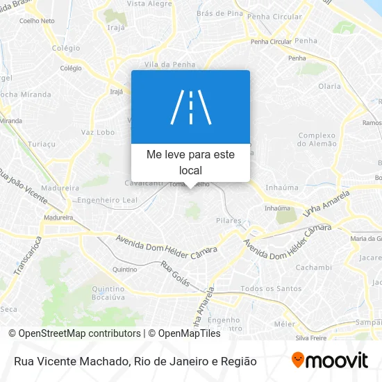 Rua Vicente Machado mapa