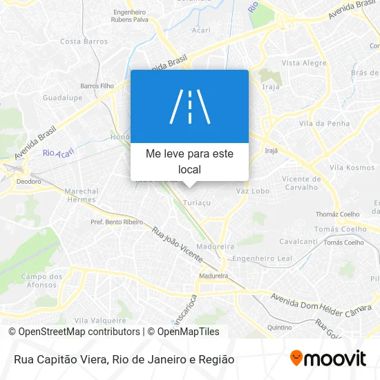 Rua Capitão Viera mapa
