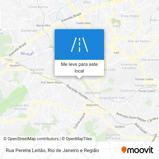 Rua Pereira Leitão mapa