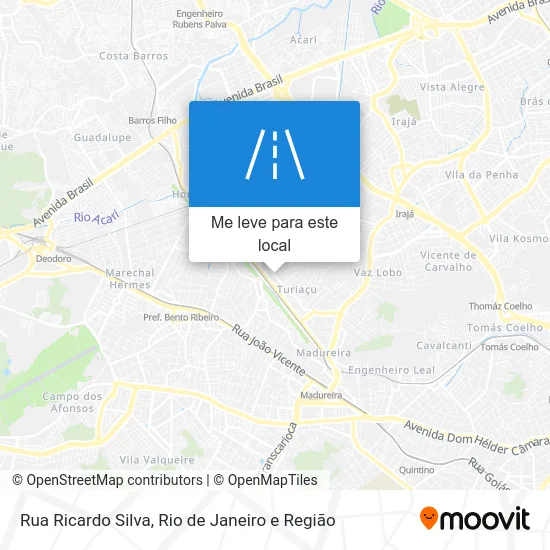 Rua Ricardo Silva mapa