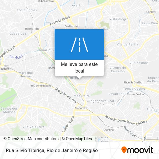 Rua Silvio Tibiriça mapa