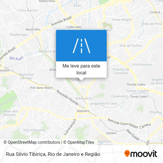 Rua Silvio Tibiriça mapa