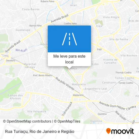 Rua Turiaçu mapa