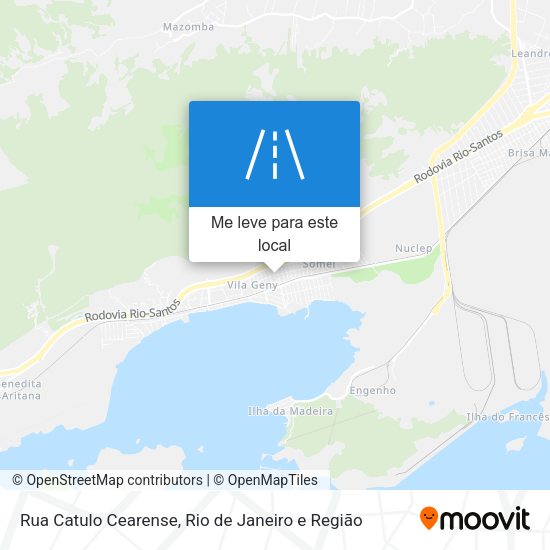 Rua Catulo Cearense mapa