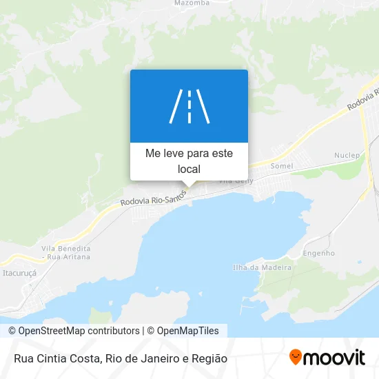 Rua Cintia Costa mapa