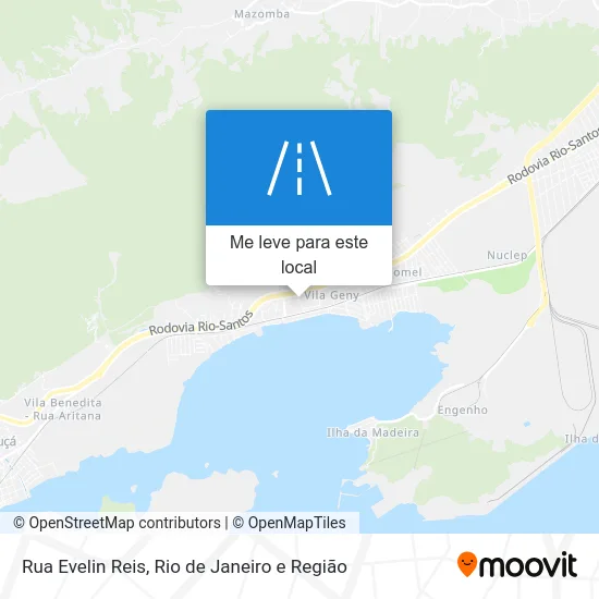 Rua Evelin Reis mapa