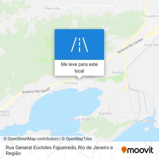 Rua General Euclides Figueiredo mapa