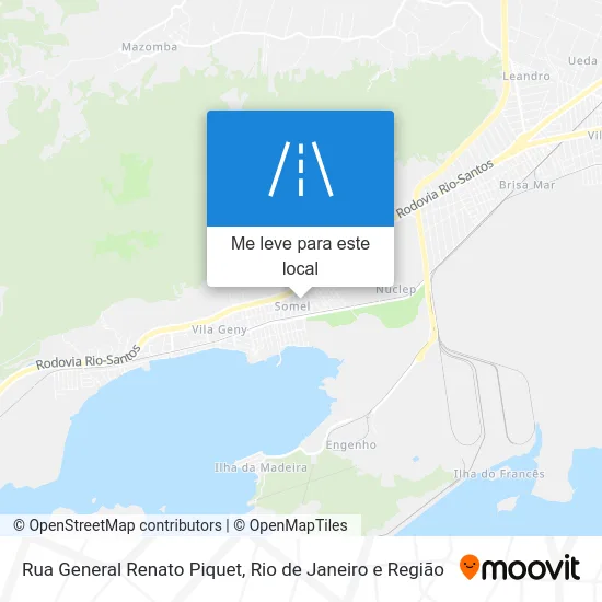 Rua General Renato Piquet mapa